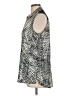 Simply Vera Vera Wang 100% Polyester Silver Sleeveless Blouse Size L - photo 5