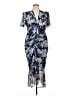 Connected Apparel 100% Polyester Blue Cocktail Dress Size 14 - photo 1