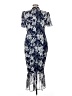 Connected Apparel 100% Polyester Blue Cocktail Dress Size 14 - photo 2
