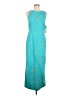 Scarlett 100% Polyester Graphic Teal Casual Dress Size 9 - 10 - photo 1