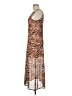 Louna Animal Print Brown Cocktail Dress Size L - photo 5