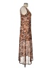 Louna Animal Print Brown Cocktail Dress Size L - photo 4