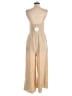 Anrabess Solid Tan Jumpsuit Size S - photo 2