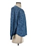 Talbots 100% Cotton Blue Long Sleeve Blouse Size S - photo 4