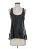 Alexis 100% Leather Black Sleeveless Blouse Size S - photo 1