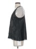 Alexis 100% Leather Black Sleeveless Blouse Size S - photo 5