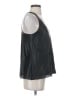 Alexis 100% Leather Black Sleeveless Blouse Size S - photo 4