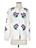 Victor Costa Occasion 100% Polyester Floral White Jacket Size XS - photo 1