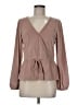 Madewell Brown Long Sleeve Blouse Size M - photo 1