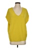 Dex Yellow Short Sleeve Top Size S - photo 1