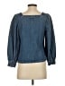 J.Crew Blue 3/4 Sleeve Top Size XS - photo 2