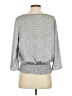 MICHAEL Michael Kors 100% Polyester Gray 3/4 Sleeve Top Size S - photo 2