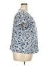 Indigo Rose 100% Polyester Blue Short Sleeve Blouse Size 2X - photo 4