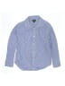 Crewcuts Outlet Checkered-gingham Blue Long Sleeve Button-Down Shirt Size 8 - photo 1