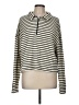 Kule 100% Cotton Stripes Ivory Pullover Sweater Size M - photo 1
