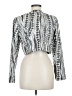 WD.NY Silver Long Sleeve Blouse Size 8 - photo 2