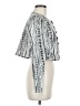 WD.NY Silver Long Sleeve Blouse Size 8 - photo 4