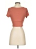 Shein Orange Short Sleeve Top Size 4 - photo 2