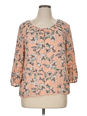 Copper Key 3/4 Sleeve Blouse (view 1)