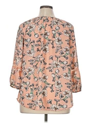 Copper Key 3/4 Sleeve Blouse (view 2)
