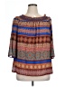 Rose + Olive 100% Polyester Brown 3/4 Sleeve Blouse Size XL - photo 1