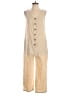 Shein Solid Tan Jumpsuit Size 6 - photo 1
