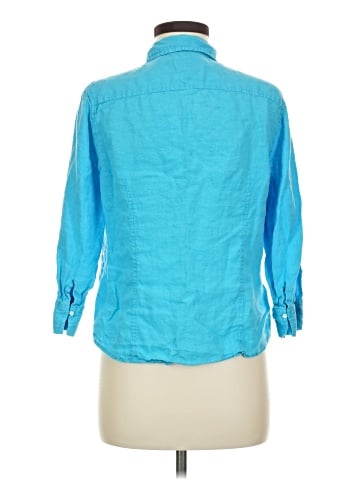 Talbots 3/4 Sleeve Button-Down Shirt (view 2)