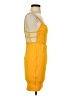 Unbranded Solid Yellow Cocktail Dress Size S - photo 4