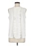 Halogen 100% Polyester White Sleeveless Blouse Size M - photo 1