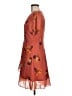 Madewell 100% Polyester Print Orange Casual Dress Size 6 - photo 5