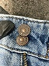 Levi's 100% Cotton Blue Denim Shorts Size 23 waist - photo 3
