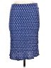 Nomadic Traders 100% Rayon Print Blue Casual Skirt Size M - photo 1