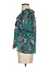 Ann Taylor LOFT 100% Polyester Teal Short Sleeve Blouse Size S - photo 5