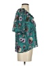 Ann Taylor LOFT 100% Polyester Teal Short Sleeve Blouse Size S - photo 4