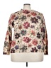 Shein Curve 100% Polyester Floral Ivory Pullover Sweater Size 3X - photo 1