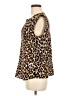 J.Crew 100% Silk Animal Print Brown Blouse Size 6 - photo 5