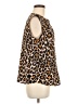 J.Crew 100% Silk Animal Print Brown Blouse Size 6 - photo 4