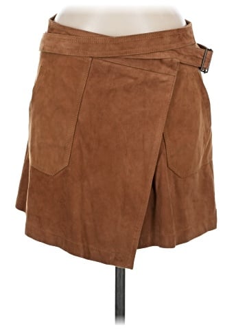Olivia Palermo x Chelsea 28 Leather Skirt (view 1)
