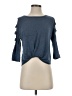 Iz Byer Blue 3/4 Sleeve Top Size S - photo 1