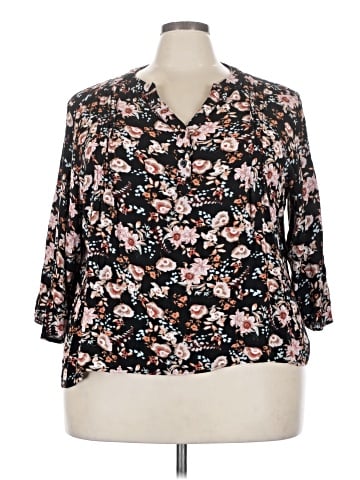 Monday Fun 3/4 Sleeve Blouse (view 1)