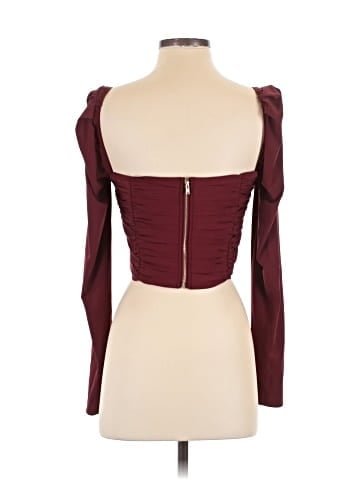 Self-Portrait Long Sleeve Top (view 2)