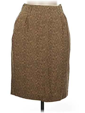 Linda Allard Ellen Tracy Silk Skirt (view 1)