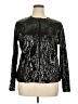 Laura Ashley 100% Polyurethane Black Long Sleeve Blouse Size XL - photo 1