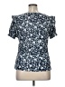 Belldini Blue Short Sleeve Blouse Size XL - photo 2
