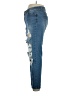 Forever 21 Plus Hearts Blue Jeans Size 14 - photo 5