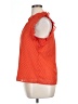 THML 100% Polyester Orange Short Sleeve Blouse Size XL - photo 5