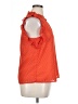 THML 100% Polyester Orange Short Sleeve Blouse Size XL - photo 4