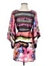 Ark & Co. 100% Polyester Print Pink Casual Dress Size S - photo 1