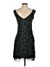 Coach Color Block Floral Black Teal Cocktail Dress Size 0 - photo 2