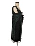 Coach Color Block Floral Black Teal Cocktail Dress Size 0 - photo 4